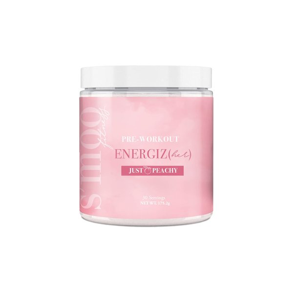 S'moo ENERGIZ(her) Pre Workout Supplement - Preworkout Energy Powder - 30 Servings, Just Peachy