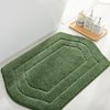 COSY HOMEER Extra Thick Bath Rugs for Bathroom - Anti-Slip Bath Linen Sets Mats Soft Plush Yarn Shaggy 100% Strong Polyester Living Room Bedroom Floor Water Absorbent(Green,17x27 - Inches)