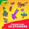 Crayola Alpha Pets Coloring Pages and Stickers, Number & Alphabet Coloring Book, Gift for Kids, 96 Pages