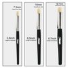 Sdanart Drybrush Set Hobby Drybrush Paint Brush,Detail Paint Brush Set,3 pcs Professional Art and Advanced Acrylic Paint Brushes for Tabletop&Wargames Miniature Watercolor Oil Painting,Model