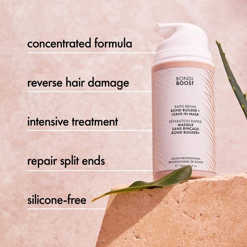 BONDIBOOST Rapid Repair Bond Builder + Leave-In Hair Treatment for Dry Damaged Hair 3.38 Fl Oz - Strengthens & Restores - Advanced Hair Repair Solution for Healthier, Shinier Hair
