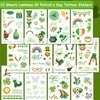 CHARLENT Glow in The Dark St Patrick's Day Temporary Tattoos for Kids - 100 Styles Luminous St. Patrick's Day Tattoos for Boys Girls Party Favors Goodie Bag Fillers