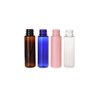 6PCS 30ml/1oz Empty Plastic Pump Vial Packing Bottles with Transparent Cap-Face Cream Jar Pot Makeup Travel Cosmetic Storage Container Holder for Lotion Bath Shower Dispenser (Transparent+Pink)