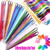 Hair Tinsel Kit 12 Colors 2400 Strands Tinsel Hair Extensions for Women Hair Extension Tinsel Kit Heat Resistant Glitter Fairy Hair Accessories for Christmas