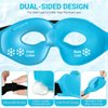Comfytemp Cold Gel Eye Mask, Cooling Eye Ice Pack for Puffiness, Reusable Cold Compress Eye Mask for Puffy Eyes, Dry Eyes, Sinus, Dark Circles, Migraines Relief, FSA HSA Approved, Lycra Side, 1 Pack