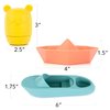 ArtCreativity Silicone Bath Toys for Babies - Set of 9 Mold Free Bath Toys - Bathtub Toys with 4 Animal, 4 Boat, and 1 Speedboat Design - Easy to Clean Bath Toys for Babies 6-18 Months