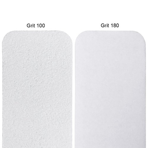 PANA Jumbo Double-Sided Emery Nail File for Manicure, Pedicure, Natural, and Acrylic Nails - White (Grit 100/180) - 50 Piece Pack