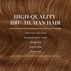 GOO GOO Clip in Hair Extensions Real Human Hair, 16inch 120g 7Pcs, 350 Copper, Remy Human Hair Extensions Clip ins for Women, Natural Human Hair