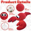 JKW Squeaky Dog Toy for Small & Medium Dogs, Puppy Plush Toys (S, Lobster)