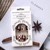 Fall Press on Nails Short Almond Fake Nails Brown French Tip False Nails with Designs Cute Flowers Hearts Acrylic Nails Full Cover Round Head Brown Glue on Nails for Women Girls Autumn Nail Art