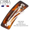 Camila Paris CP818 French Hair Barrette Clip for Girls for Thick Curly Wavy Long Hair, Strong Hold Grip Hair Clips for Women, Automatic, No Slip Durable Styling Girls Hair Accessories, Made in France