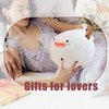 RANDGRITH Cute Seagull Plush Pillow - Funny Fat Seagull Stuffed Animal, Kawaii Cartoon Design for Kids, Boys, and Girls - Perfect Sleeping Pillow Toy (Duck)