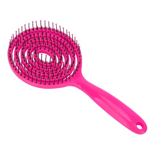 Wet Hair Detangling Brush, Salon Round Head Straightenning Detangler Brush Comb For All Hair Types - For Women, Men, Wet And Dry Hair(rose Red)