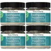 Pack of 4 Viva Doria Fluoride Free Natural Toothpaste - Peppermint (3 oz Glass jar) Refreshes Mouth, Freshens Breath, Keeps Teeth and Gum Healthy