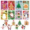 32 Sheets Christmas Stickers, Make Your Own Christmas Stickers, Creative Game Stickers for Kids Christmas Party Favors, DIY Art Crafts Supplies