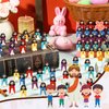 Bememo 100 Pcs Little Jesus Figures Original Design Mini Rubber Jesus Toys to Hide and Seek Christmas Religious Party Favors Sunday School Baptism Gifts