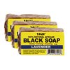 Taha African Black Soap Bar, Organic & 100% Natural, Soothing & Moisturizing, Healthy Cleansing – Great for Blemishes, Acne, Dry Scalp, and More, Natural Scent, 5 Oz (Lavender, Pack of 3)