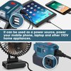 BTRUI for Makita Powered Inverter Generator 150W for Makita Battery DC 18v to 110v AC Output, Portable Power Source USB Charger Adapter, for Makita Power Station with LED Light