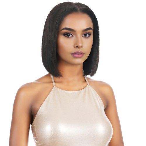 FUTAI 8 Inch Real Human Hair Bob Wigs HD Front 13×4 Lace Wig for Professional Female Diverse Styles