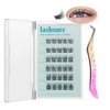 Lashsure Self Adhesive Eyelash Clusters Kit - Natural Black, Reusable False Eyelashes Kit for Women, Easy to Apply, Lightweight & Natural Looking (MF10-7)