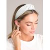 Knotted Headbands for Women White Headband Non Slip Wide Thick Headband for Women’s Hair Fashion Hair Accessories Women Headbands for Hair Elastic Hair Bands for Women's Hair