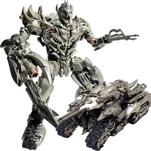 M-Cansam Deformation Robot Toy, Deformed Car Robot Toys, Action Figure Deformation Car Model, Alloy Deformation Portable Robot Toys Girls Boys (Tank Robot B)