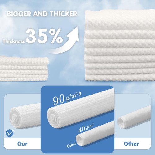 AOSIDA Disposable Face Towel, 100% Cotton Face Towels, Soft Cotton Clean Towels，Multi-Purpose for Skin Care, Makeup Remover, Face Wipes and Facial Cleansing 240Count (4 Pack)