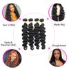 Human Hair Bundles Loose Deep Wave Bundles (20 22 24 inch) 100% Unprocessed Brazilian Virgin Hair Wet and Wavy Bundles Loose Wave 3 Bundles Human Hair Extensions