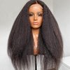 Enoya 5X5 HD Lace Closure Wigs Human Hair Pre Plucked with Baby Hair, Kinky Straight Ultra-thin Invisible Swiss 12A Human Hair Wigs for Women(10", 5x5 HD lace closure wig)
