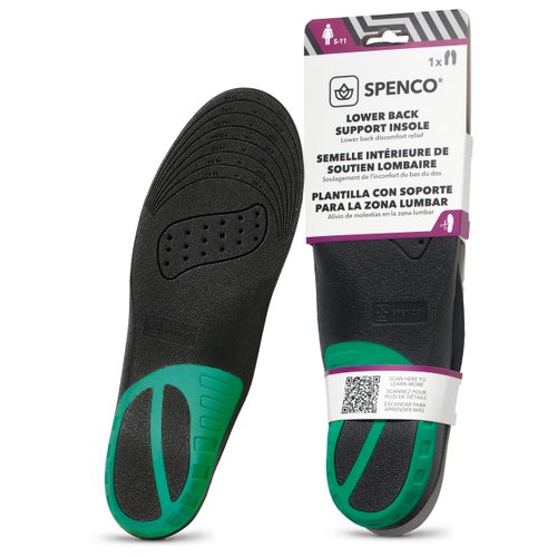 Spenco Lower Back Support Insole, Trim to Fit, Men's 7-13 / Women's 5-11