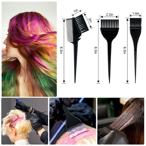 Xarchy 10 Pcs Hair Bleach Kit Hair Coloring Products with Hair Dye Brush, Hair Color Bowl, Earmuffs, Hair Clip for Hair Dye Hair Color at Home, Salon Hair Bleaching Hair Highlighting