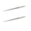 2PC 8 Diamond Dust Nail File - Stainless Steel Nail Dresser - 9 Inch