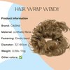 CAISHA Hairpiece Hair Wrap Heat-resistant Synthetic Fibres Curly Messy Updo Honey Blonde HW12