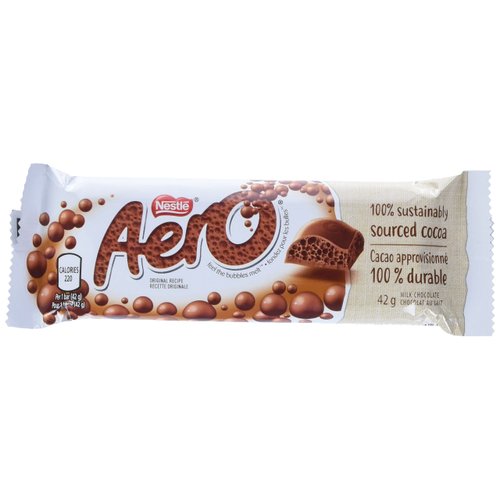 Nestle Aero Chocolate Bars | 24 x 42gram bars | Imported from Canada (Milk Chocolate)