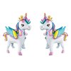 Standing Unicorn foil Balloon, 3D Magical Crown Wings Unicorn Party Balloons, Girls Birthday Wedding Baby Shower Decorations Party Supplies (25inch 2PCS)