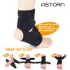 Ankle Brace & Achilles Tendon Support Sleeve for Running & Everyday Wear - Ankle Compression Sleeve for Plantar Fasciitis Relief, Achilles Tendonitis Brace for Men and Women. One Size Fits Both Feet