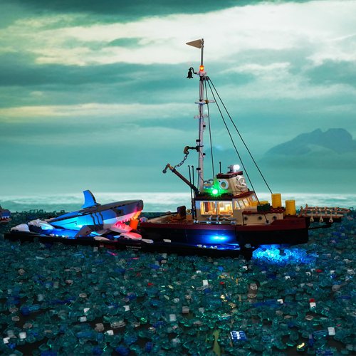 BRIKSMAX 2.0 Light Kit for Lego Jaws -Innovative Led Lighting Compatible with Lego Ideas 21350 - Not Included Lego Set
