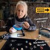 VISION AID 30X Hands-Free Magnifying Glass with 21 LED Lights for Coins Jewelry Crafts Hobby 40X Loupe Handheld or Desktop Stand Magnifier for Seniors Reading Watch Repair Soldering Close Work
