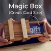 BSIRI Magic Box- Secret Box Brain Teaser Wooden Puzzle Boxes with Hidden Compartments. Ideal Mystery Box, Money Box, Jewelry Box, 3D Puzzle Lock Box, Gift Card, and Money Puzzle Box (Credit Card Size)