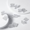 16pcs Gel Toe Separators, Soft Silicone Toe Straighteners Comfortable Toe Spacers Corrector Toe Spacers for Men Women Overlapping, Crooked, Valgus Toes (White)