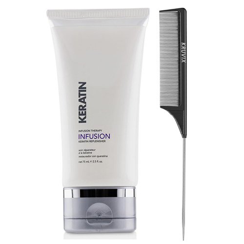 Kruvix Keratin Infusion Therapy Keratin Replenisher 2.5 Ounce Pin Tail Hair Comb