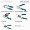 O’Shine Ratchet Miter Shears for Angular Cutting Molding Crafting Wood, Quarter Round Cutting Tool, 45-135 Degree Multi Angle PVC Miter Shear Trim Cutter Hand Tool, An Extra Blade & Hex Key Included