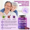 Resveratrol Gummies 1500mg - Sugar Free Resveratrol Supplement with Quercetin, Grape Seed, Acai Berries Extracts Support Antioxidant, Healthy Aging & longevity, Skin, Joint, Brain Wellness - 2Pack