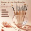 9-Piece Nail Gel Polish Drawing Pen Set, Nail Liner Brush Collection for Manicure, Salon-Quality Brushes for Home Nail Art