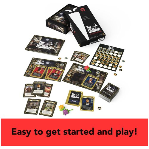 The Godfather, Last Family Standing Board Game Italian Film Fun Family Party Game Scary Movie Multiplayer Card Game, for Adults and Kids Ages 14 and up