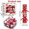10 Pack Christmas No Snap Party Favor with Red & White Snowflake Design with Party Hat, Joke & Little Gift Inside for Kids, Xmas Gift, Christmas Seasonal Holiday Party Dinner Traditions