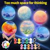 Paint Your Own Moon Lamp Kit, Valentines Gifts DIY 3D Moon Light Cool Galaxy Lamp,Toys for Teens Boys Girls, Arts & Crafts Kit Art Supplies for Kids, Arts and Crafts for Kids Ages 8-12 Birthday Gifts