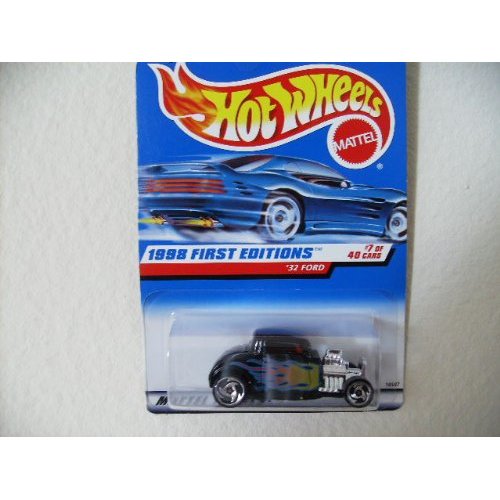 Hot Wheels '32 Ford #636 1998 First Editions #7 China Base with Saw Blades