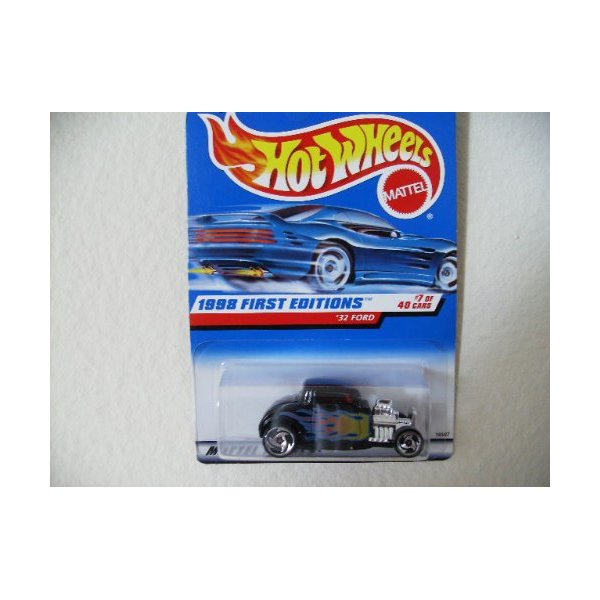 Hot Wheels '32 Ford #636 1998 First Editions #7 China Base with Saw Blades