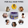 Black Panther Extra Hold Braiding Gel - Natural Instant Edge Control for 4C Hair, Men & Women, 4 oz